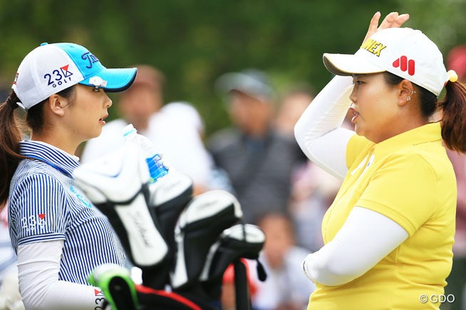 2015年 日本女子プロ選手権コニカミノルタ杯 3日目 菊地絵理香 アン・ソンジュ