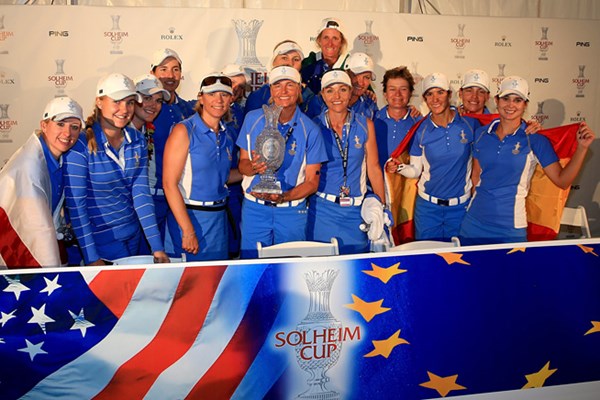 2015年 ソルハイムカップ 事前 欧州選抜 前回大会は8ポイント差で欧州選抜が勝利した（※画像は2013年「ソルハイムカップ」最終日／Getty Images）