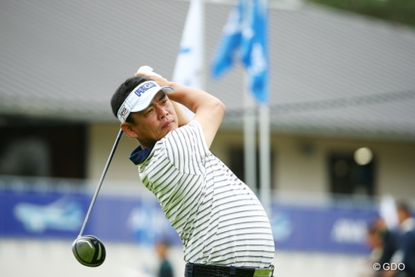2015年 ANAオープンゴルフトーナメント 2日目 平塚哲二 左ひじ故障からの復帰戦で上位で予選を通過した平塚哲二