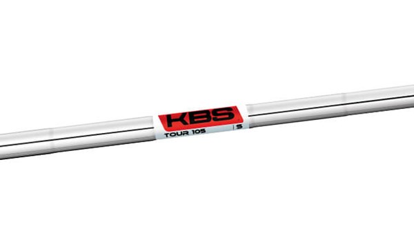 KBS Tour105 おなじみの「KBS」のロゴが映える。フレックスに合わせて3種類の重量帯を用意