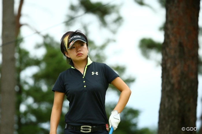 ゴルファーっぽくない髪 2015年 日本女子オープンゴルフ選手権競技 初日 篠原真里亜