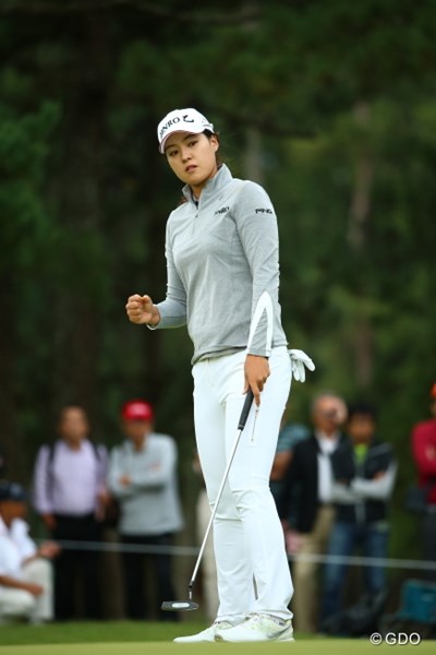 2015年 日本女子オープンゴルフ選手権競技 初日 チョン・インジ 「ショットの調子はいまひとつ」としながら、アンダーパーでまとめたチョン・インジ