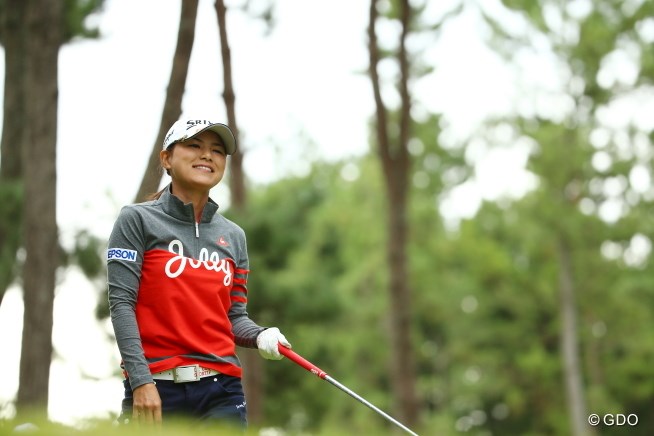 2015年 日本女子オープンゴルフ選手権競技 初日 横峯さくら