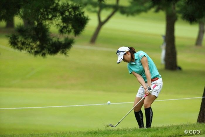 重心の低いスタイル 2015年 日本女子オープンゴルフ選手権競技 初日 藤崎莉歩
