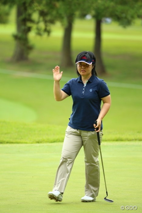 安心してください 2015年 日本女子オープンゴルフ選手権競技 初日 不動裕理