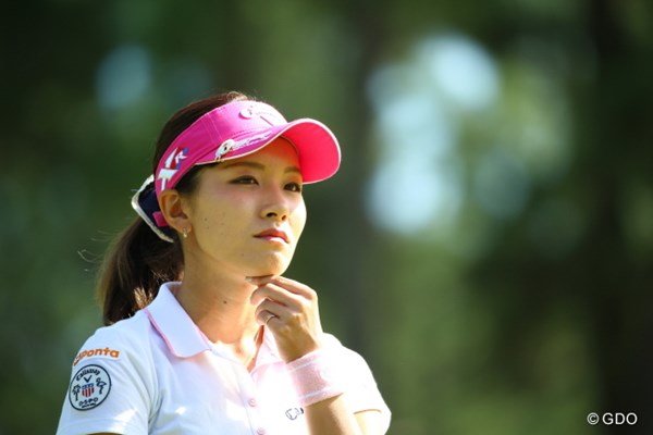 2015年 日本女子オープンゴルフ選手権競技 2日目 藤田光里 うーん