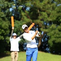飛行機の誘導じゃないんだからさ。 2015年 日本女子オープンゴルフ選手権競技 2日目 三塚優子