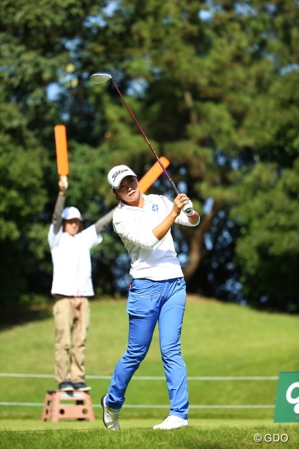 飛行機の誘導じゃないんだからさ 15年 日本女子オープンゴルフ選手権競技 2日目 三塚優子 フォトギャラリー Gdo