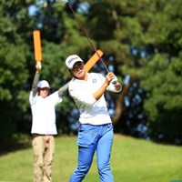 飛行機の誘導じゃないんだからさ。 2015年 日本女子オープンゴルフ選手権競技 2日目 三塚優子