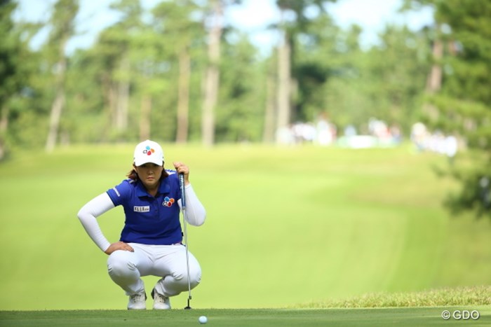 いいねぇ、親方スタイルが似合う。 2015年 日本女子オープンゴルフ選手権競技 2日目 ペク・キュジョン