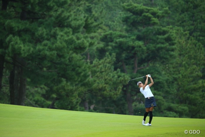 飛ばし屋さんですね。 2015年 日本女子オープンゴルフ選手権競技 3日目 城間絵梨