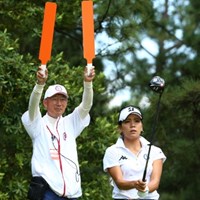 後ろ気にならない？ 2015年 日本女子オープンゴルフ選手権競技 3日目 城間絵梨