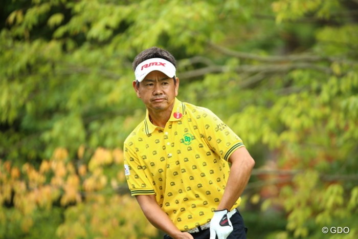 ある意味カメレオン的ファッション。 2015年 日本オープンゴルフ選手権競技 初日 藤田寛之
