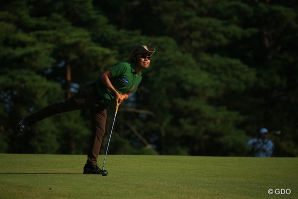 2015年 ブリヂストンオープンゴルフトーナメント 3日目 片山晋呉 グリーンにのったのかーい？