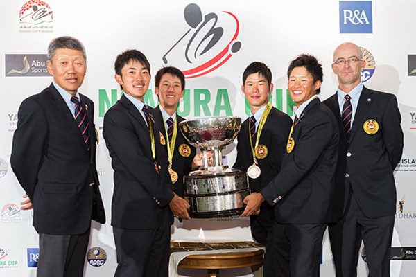 2015年 ノムラカップ アジア太平洋アマチュアゴルフチーム選手権 最終日 日本チーム 気温40度の中での激戦を制し、日本チームが26年ぶりの優勝を飾った（※画像は大会提供）