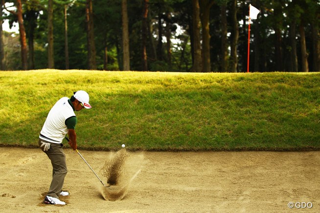 音の綺麗なバンカーショットだったなぁ ナイスサンドセーブ 15年 Heiwa Pgm Championship 3日目 片山晋呉 フォトギャラリー Gdo