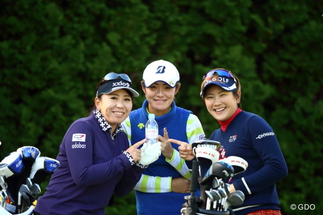 2015年 大王製紙エリエールレディスオープン 事前 吉田弓美子 渡邉彩香 成田美寿々