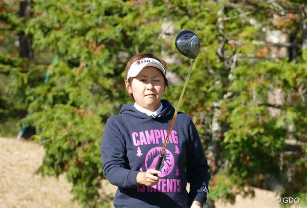 2015年 LPGA新人戦加賀電子カップ 初日 安納昭江 18回目のプロテスト挑戦で合格した安納昭江は「出るからには優勝したい」と語った