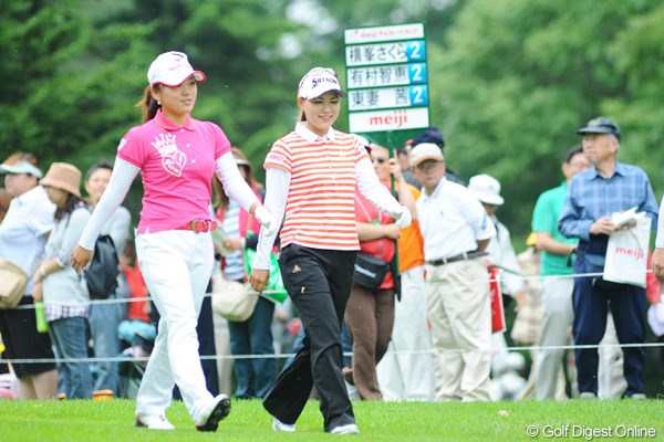 2009年 明治チョコレートカップ 2日目 横峯さくら＆有村智恵