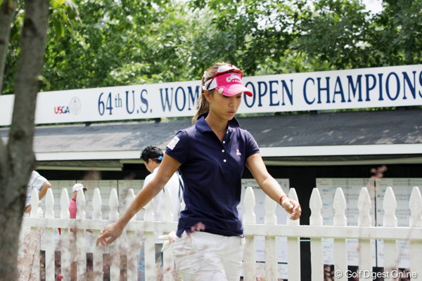 2009年 全米女子オープン 3日目 上田桃子 上田桃子は「72」をマークし、27位タイに浮上。本調子でないながらも健闘を見せている