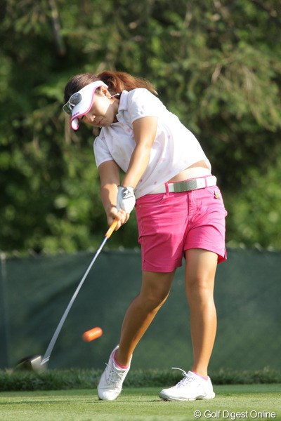 2009年 全米女子オープン 3日目 宮里美香 今日はオレンジ色のボールでプレーした。