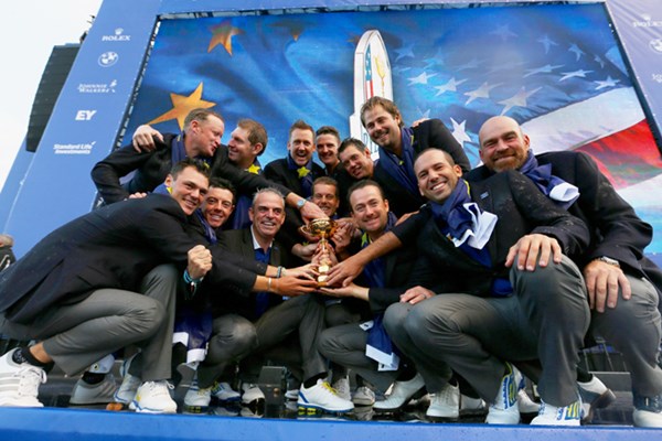 前回の2014年大会では欧州選抜がV3となる勝利を収めた（※Ross Kinnaird／Getty Images）