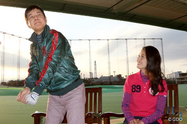 2016年 LPGA女子ゴルフツアー2016開幕スペシャル 橋本マナミ、関根勤 「学びたい」とリディア・コーの無表情ぶりをマネる関根勤さん。橋本マナミさんと番組を盛り上げる！