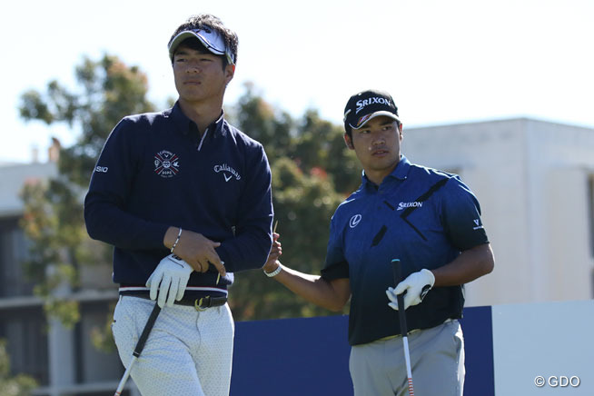 松山英樹と石川遼が同伴ラウンド 2016年初のそろい踏み