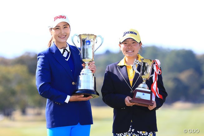 2016年 アクサレディスゴルフトーナメント in MIYAZAKI 最終日 キム・ハヌル、勝みなみ