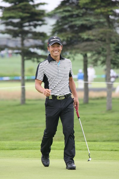 2009年 長嶋茂雄 INVITATIONAL セガサミーカップゴルフトーナメント 初日 清田太一郎 首位に1打差、4アンダーとした清田太一郎。こちらもパターが好調と話す