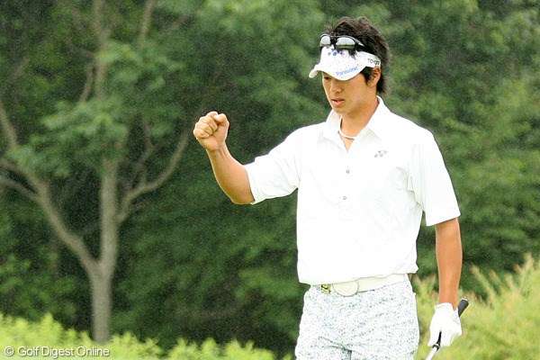 2009年 長嶋茂雄 INVITATIONAL セガサミーカップゴルフトーナメント 2日目 石川遼 8番で5Wを使い、カラーからチップインバーディ！ ガッツポーズも飛び出した