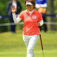 福嶋浩子は「雲の上の存在」と語る姉・晃子と最近、ゴルフ談義を重ねる 2016年 サイバーエージェント レディスゴルフトーナメント 初日 福嶋浩子