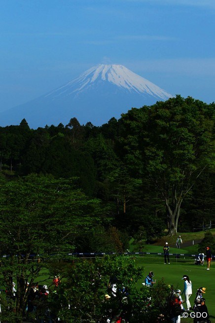 2016年 サイバーエージェント レディスゴルフトーナメント 最終日 富士山