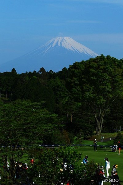 2016年 サイバーエージェント レディスゴルフトーナメント 最終日 富士山 今日も富士山が見えたのは、朝早くだけでしたね。