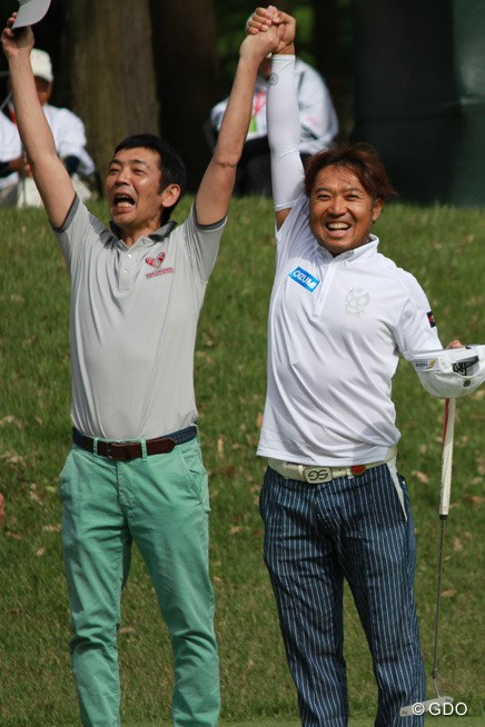 2016年 ザ・レジェンド・チャリティプロアマトーナメント 最終日 片山晋呉 宮根誠司さん