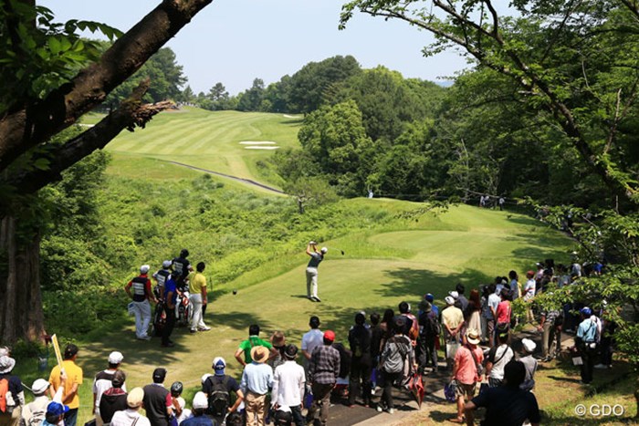 写真ではわかりずらいけど8番も打ち上げホールなんです 2016年 関西オープンゴルフ選手権競技 最終日 8番