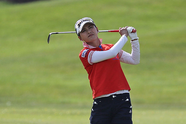 横峯さくらが6位スタート 野村敏京は棄権