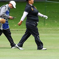 キャディを従えた歩き方が堂々としすぎ！ 2016年 KPMG女子PGA選手権 初日 クリスティナ・キム