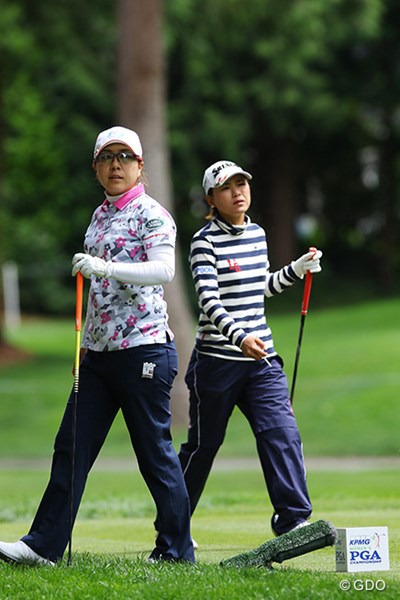 2016年 KPMG女子PGA選手権 初日 横峯さくら 宮里美香 こちらも同組でプレーしたが、淡々と18ホールをこなしたというようなラウンドだった