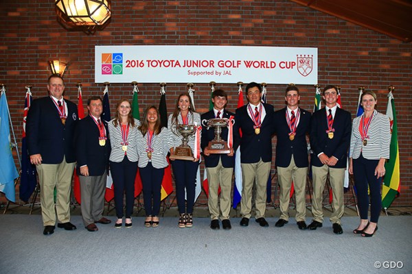 2016年 トヨタジュニアゴルフワールドカップ Supported by JAL 最終日 アメリカチーム 団体戦で男女アベック優勝を果たしたアメリカチーム