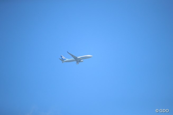 2016年 ニッポンハムレディスクラシック 2日目 飛行機