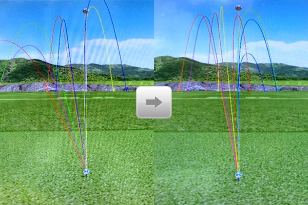 「重さ」で球筋が変わる！？ シャフトでこんなに変わるんだ！ （画像 2枚目) 