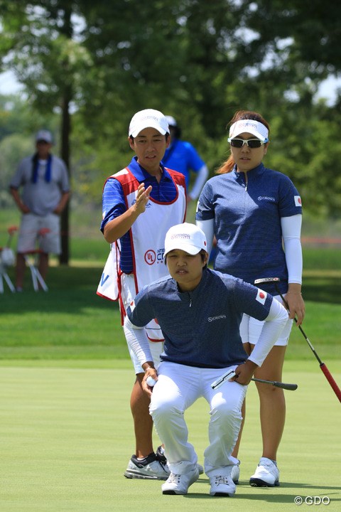 2016年 UL インターナショナルクラウン 2日目 野村敏京、宮里美香