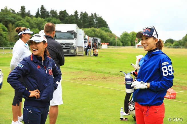 2016年 全英リコー女子オープン 事前 横峯さくら 上田桃子