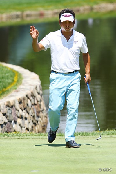 2016年 全米プロゴルフ選手権 初日 池田勇太 最終2ホールの連続バーディで、イーブンパーとして初日を終えた池田勇太
