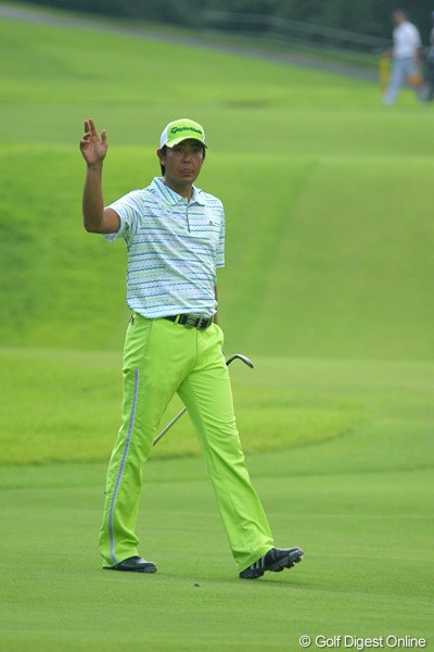 2009年 関西オープンゴルフ選手権競技 3日目 富田雅哉 調子は悪いと言い続けている富田雅哉だが…。首位タイで最終日を迎える