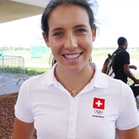 コースに一番乗りしたのは、スイス人女子アマのバレンズエラ18歳 2016年 リオデジャネイロ五輪 事前 アルベイン・バレンズエラ