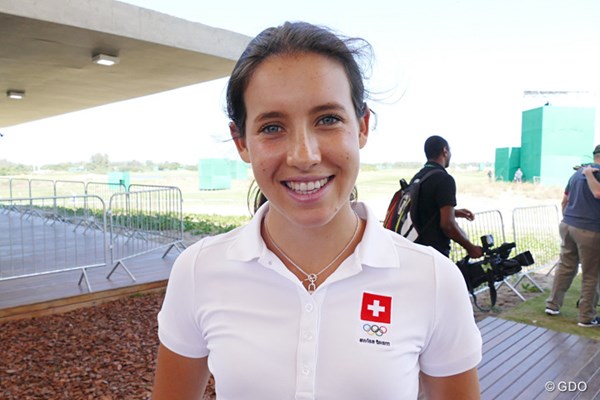 2016年 リオデジャネイロ五輪 事前 アルベイン・バレンズエラ コースに一番乗りしたのは、スイス人女子アマのバレンズエラ18歳