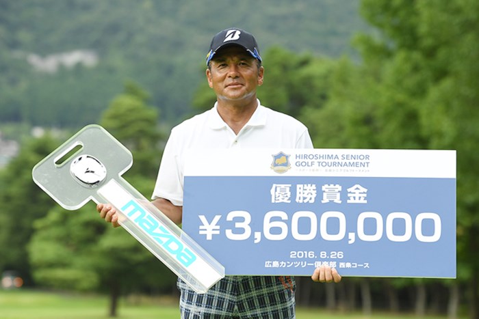 今季2勝目を挙げた真板潔※画像：大会提供 2016年 広島シニアゴルフトーナメント 最終日 真板潔