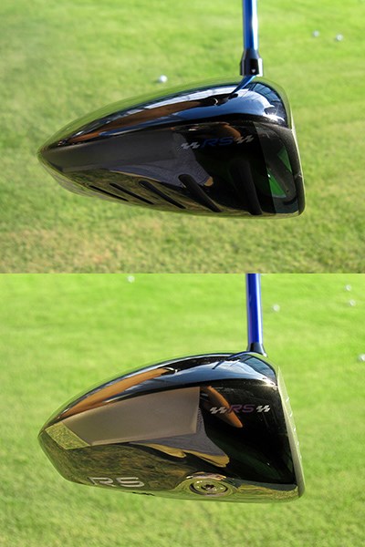 プロギア RS ドライバー（上）、プロギア RS ドライバー F（下） トウ側からみた画像